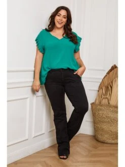 Shirt "Eglantine" Groen 6 Shirt "Eglantine" Groen -Limango Winkel plus size company shirt eglantine groen 4