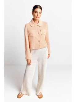 Rich&royal Sweatvest Abrikooskleurig