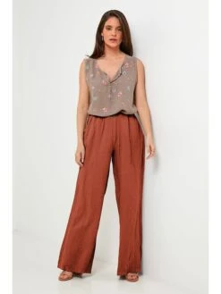 Linnen Marlenebroek Bruin -Limango Winkel rodier lin linnen marlenebroek bruin 3