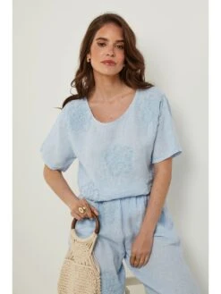 Linnen Shirt Lichtblauw