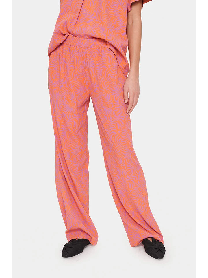 Broek roze/oranje Saint Tropez Broek Roze/oranje -Limango Winkel saint tropez broek roze oranje 4