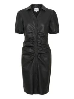 Leren Jurk "Saint Tropez" Zwart -Limango Winkel saint tropez leren jurk saint tropez zwart 3