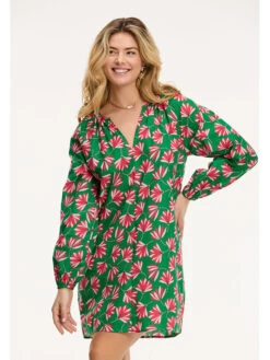 Shiwi Jurk "Rhodes" Groen/roze 5 Shiwi Jurk "Rhodes" Groen/roze -Limango Winkel shiwi jurk rhodes groen roze 3