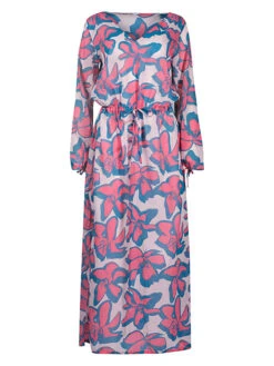 Skiny Jurk Crème/blauw/roze -Limango Winkel skiny jurk creme blauw roze 6