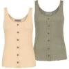 2-delige Set: Tops Olijfgroen/abrikooskleurig -Limango Winkel stitch and soul 2 delige set tops olijfgroen abrikooskleurig