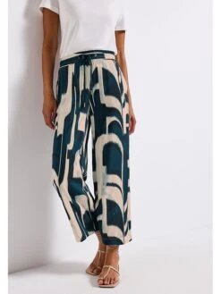 STREET ONE Broek Petrol/crème -Limango Winkel street one broek petrol creme 2