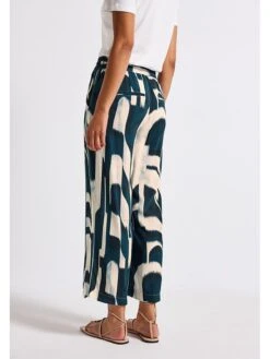 STREET ONE Broek Petrol/crème -Limango Winkel street one broek petrol creme 3