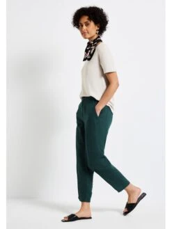 STREET ONE Linnen Broek Petrol 4 STREET ONE Linnen Broek Petrol -Limango Winkel street one linnen broek petrol 2