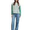 TOM TAILOR Denim Sweatshirt Groen/wit