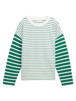 TOM TAILOR Denim Sweatshirt Groen/wit -Limango Winkel tom tailor denim sweatshirt groen wit 4