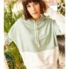 Trendyol Hoodie Lichtgroen/wit
