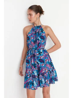 Trendyol Jurk Blauw/paars/donkerblauw -Limango Winkel trendyol jurk blauw paars donkerblauw 2