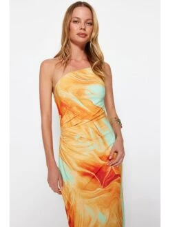 Trendyol Jurk Oranje/mintgroen -Limango Winkel trendyol jurk oranje mintgroen 2