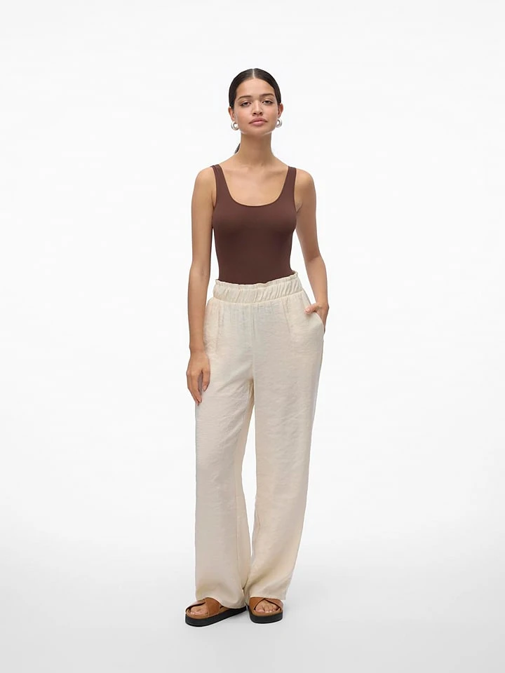 Broek "Queeny" crème Vero Moda Broek "Queeny" Crème -Limango Winkel vero moda broek queeny creme 3