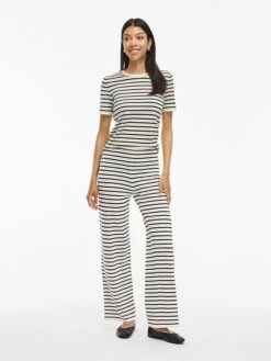 Vila Broek "Vilipsa" Wit/zwart -Limango Winkel vila broek vilipsa wit zwart 2