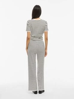 Vila Broek "Vilipsa" Wit/zwart -Limango Winkel vila broek vilipsa wit zwart 3