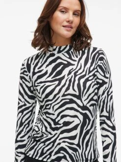 Vila Longsleeve "Vileoa" Wit/zwart -Limango Winkel vila longsleeve vileoa wit zwart 4