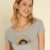 Shirt "Rainbow Classics" Grijs -Limango Winkel wooop shirt rainbow classics grijs