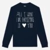 Sweatshirt "All I Want For Christmas Is You" Donkerblauw -Limango Winkel wooop sweatshirt all i want for christmas is you donkerblauw