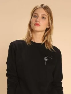 Sweatshirt "Pissenlit" Zwart