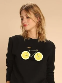 Sweatshirt "Zest" Zwart