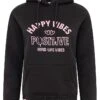 Hoodie "Happy Vibes" Zwart -Limango Winkel zwillingsherz hoodie happy vibes zwart