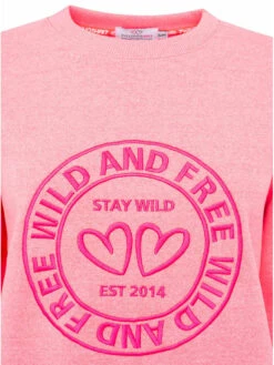 Sweatshirt "Wild And Free" Lichtroze -Limango Winkel zwillingsherz sweatshirt wild and free lichtroze 3